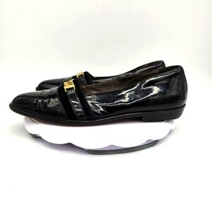 Emilio Franco Dress Shoe Men’s 9 Slip On Exotic Loafers Black